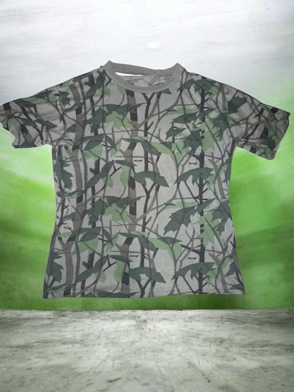 Thrashed Vintage 90s Mirage Camo Pocket T-Shirt Mens L Distressed Soft Tee